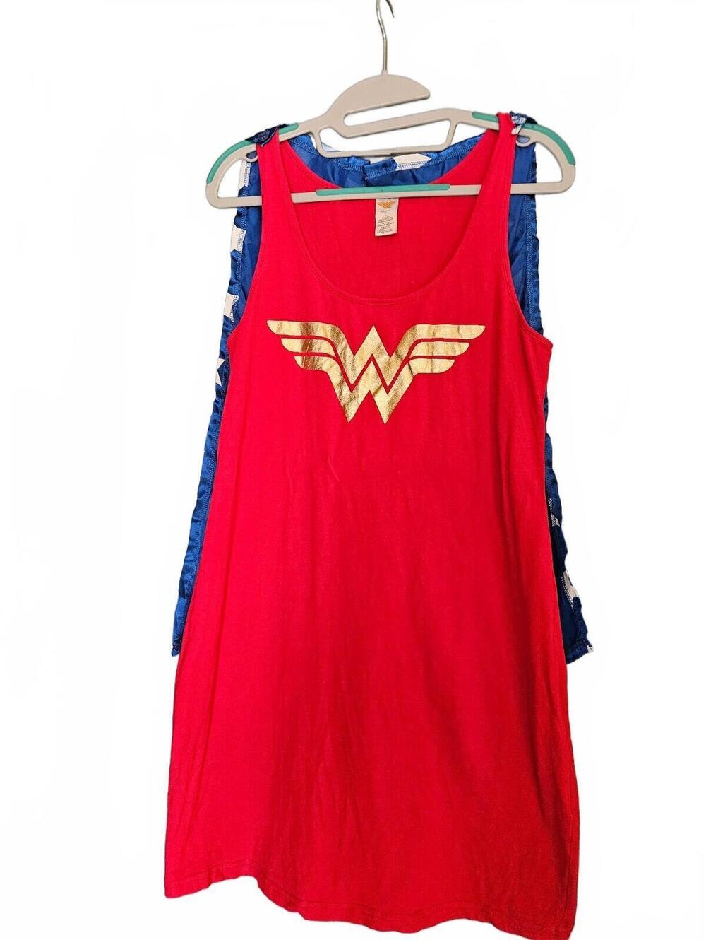 Wonder Woman Costume Dress with Cape Large size large